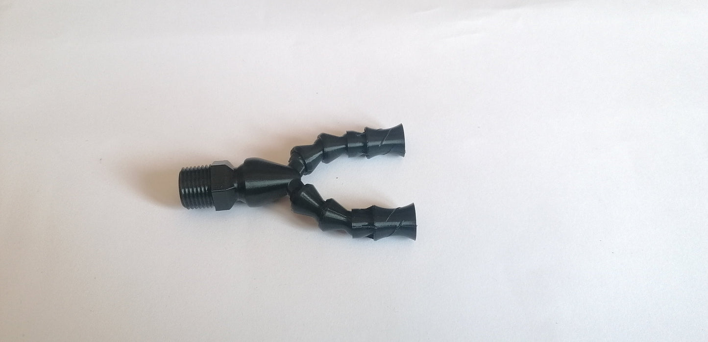 Dual 1/4 inch Random Flow Generator  with  1/2 inch thread adapter